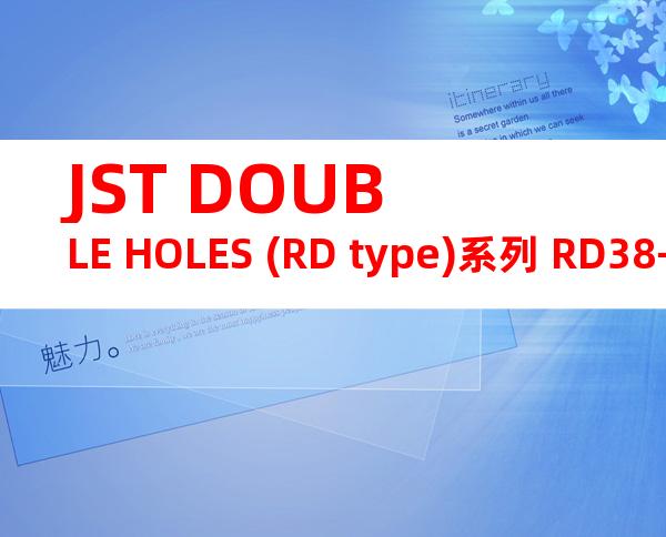 JST DOUBLE HOLES (RD type)系列 RD38-10产品规格书